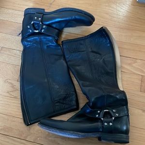 Frye black leather boots
